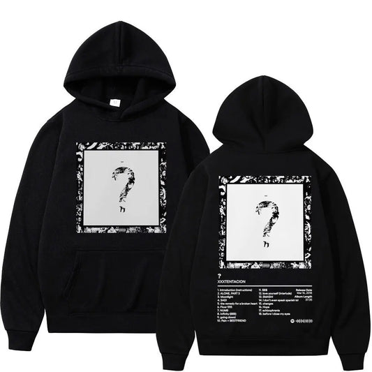 Rapper XXX Music Album Double Sided Print Hoodie High Quality Fashion Oversized Pullovers Men Women Trend Hip Hop Sweatshirts