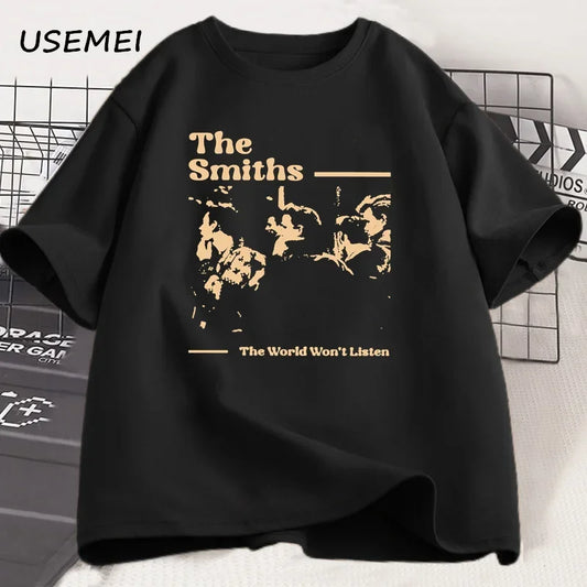 Vintage The Smiths T-Shirt, Men, Hip Hop Retro 90s Music Band, Gift for Fans, Streetwear Top